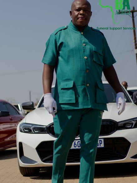 A member of the BaAfrica team in company uniform
